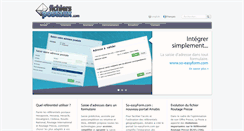 Desktop Screenshot of fichiers-postaux.com