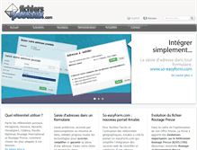 Tablet Screenshot of fichiers-postaux.com